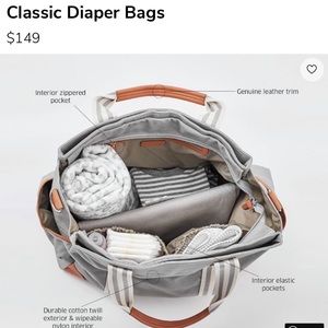 Large gray pottery barn bag never used.